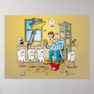 Affiche Cartographie; dents de contrôle dentaire