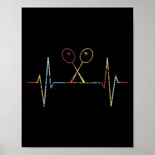 Affiche Carton de Badminton