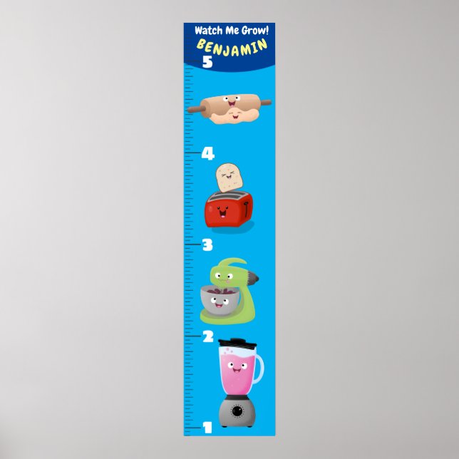 Affiche Carton de croissance de l'électronique mignonne (Devant)