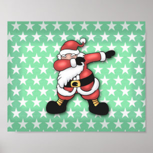 Affiche Carton de Santa claus dabbing