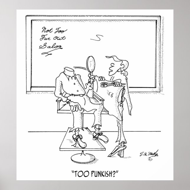 Affiche Carton style cheveux 1465 (Devant)