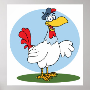 Affiche Cartoon Chicken