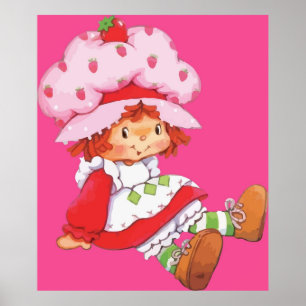 Affiche Cartoon fraise Vintage Retro 80s 1980s