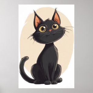 Affiche Cartoon Kitty