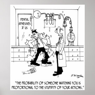 Affiche Cartoon Lab 6198