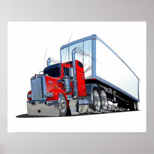 Affiche Cartoon truck