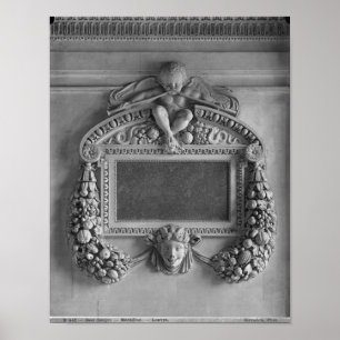 Affiche Cartouche de Tribune des cariatides