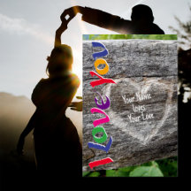 CARVÉ COEUR JE T'AIME PERSONNALISER