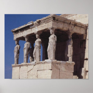 Affiche Caryatides Athènes