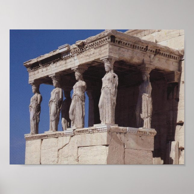 Affiche Caryatides Athènes (Devant)