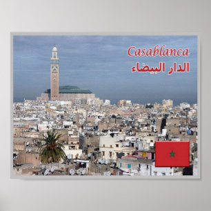 Affiche Casablanca - Marocco - Panorama
