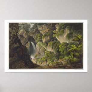 Affiche Cascade chez Shanklin, 'de l'île de la