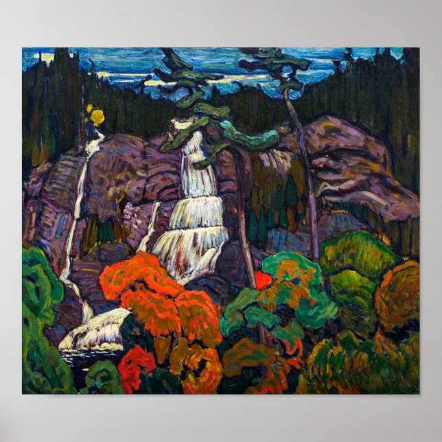 Affiche Cascade d'Algoma | J.E.H. MacDonald | (Devant)