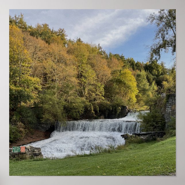 Affiche Cascade dans l'affiche de New York (Devant)