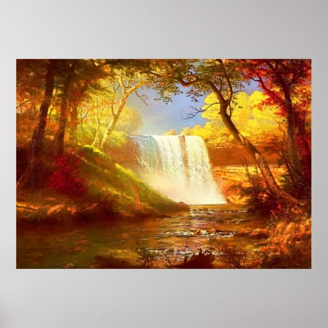 Affiche Cascade d'automne (Devant)
