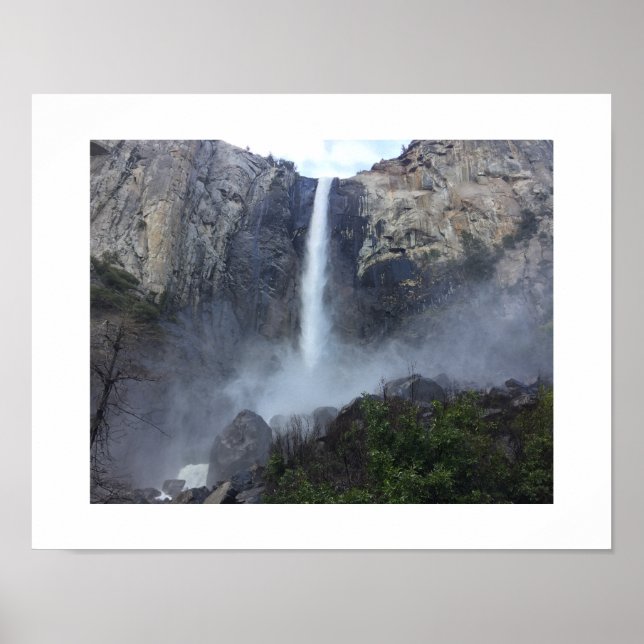 Affiche Cascade de Bridalveil Falls Photographie couleur b (Devant)