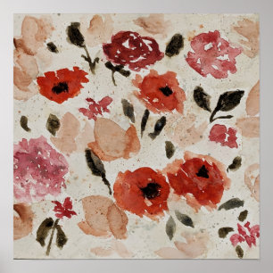 Affiche Cascade de fleurs