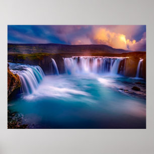 Affiche Cascade de Godafoss Islande