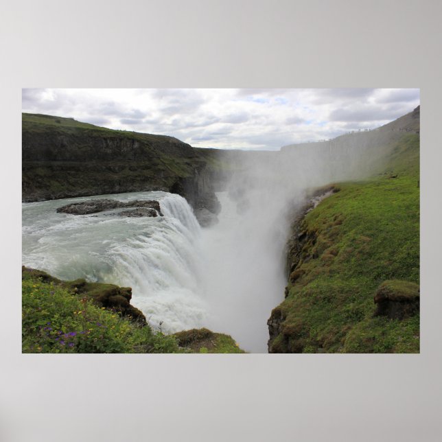 Affiche Cascade de Gulfoss (Devant)