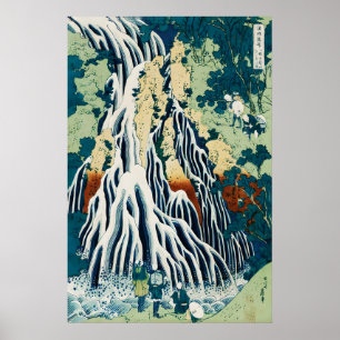 Affiche Cascade de Kirifuri à la montagne de Kurokami Japo