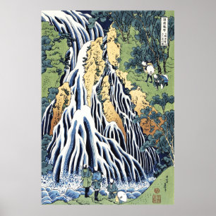Affiche Cascade de Kirifuri près de la montagne Kurokami H