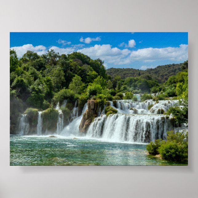 Affiche cascade de Krka (Devant)