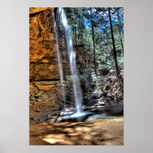 Affiche Cascade de la grotte des cendres, Hocking Hills, O