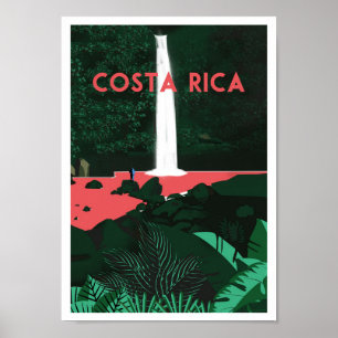 Affiche Cascade de La Paz, courrier de Vintage voyage du