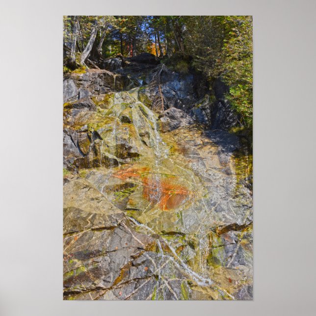 Affiche Cascade de la route du lac Willoughby, Vermont (Devant)
