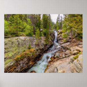 Affiche Cascade de rivière et chute d'eau