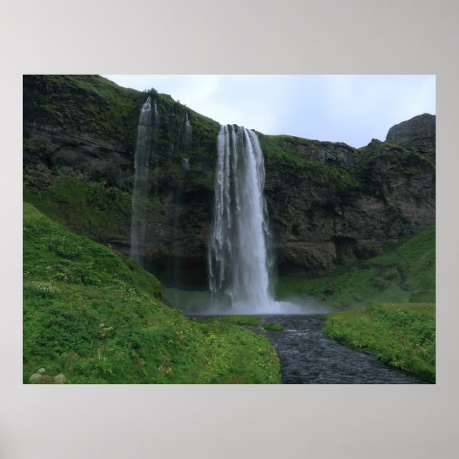 Affiche Cascade de Seljalandsfoss (Devant)