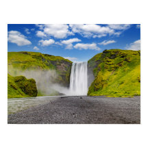 Cascade de Skogafoss en Islande