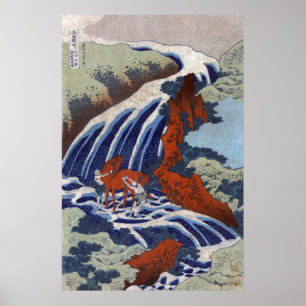 Affiche Cascade de Yoshitsune Umarai chez Yoshino dans