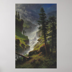 Affiche Cascade des Rocheuses - Bierstadt Imprimer