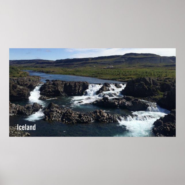 Affiche Cascade d'Islande (Devant)
