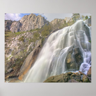Affiche Cascade du canyon de Bells, nature sauvage du pic