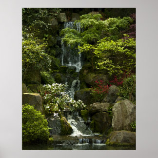 Affiche Cascade du jardin