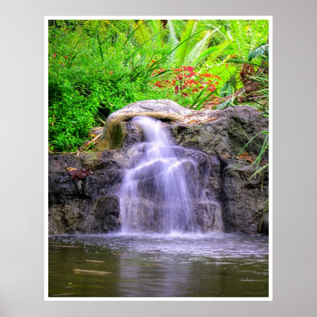 Affiche Cascade du jardin caché (Devant)