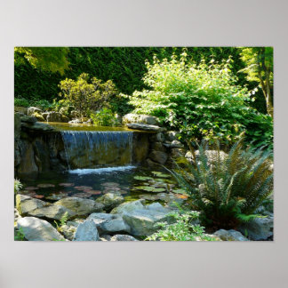 Affiche Cascade du jardin Garden