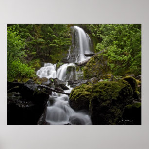 Affiche Cascade du mont Rainier