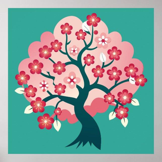 Affiche Cascade Sakura (Devant)