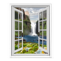 Cascade Vue Trompe l'oeil Effet Fake Window