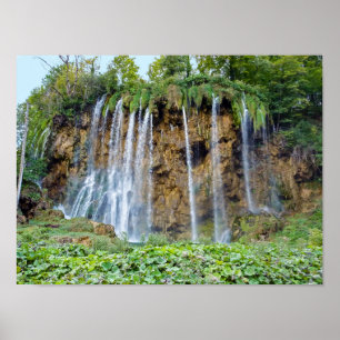 Affiche Cascades dans le Parc National de Plitvice - Croat