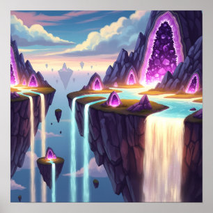 Affiche Cascades de Cristal de Lumière dans les Îles de Rê