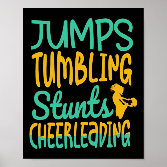 Affiche Cascades de Jumbs, figures acrobatiques, Cheerleea (Devant)