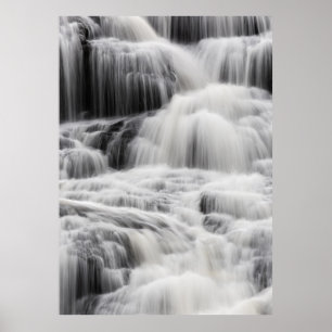 AFFICHE CASCADES ET CASCADES NOIRES ET GRIS