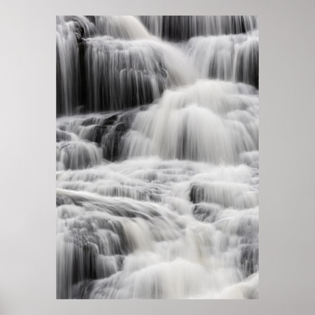 AFFICHE CASCADES ET CASCADES NOIRES ET GRIS (Devant)
