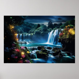 Affiche Cascades Paysage Calme Nature