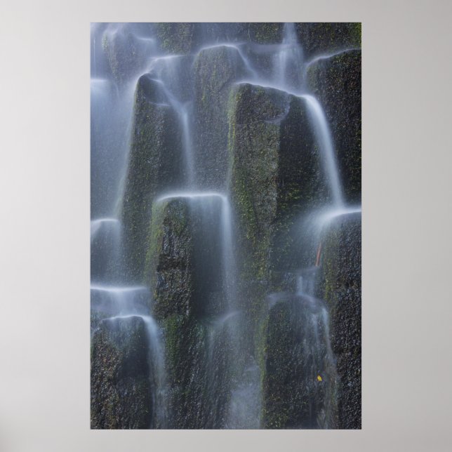 Affiche Cascades sur colonnes de basalte (Devant)