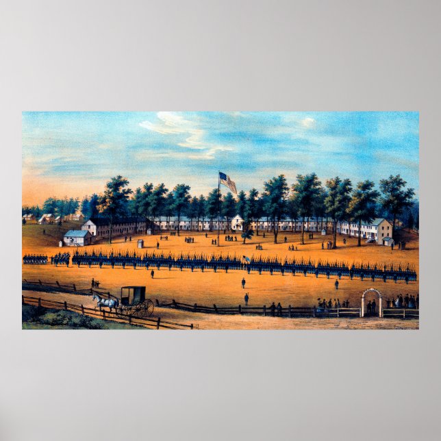 Affiche Casernes Belger Baltimore Md Guerre de Sécession 1 (Devant)